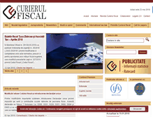 Tablet Screenshot of curierulfiscal.ro